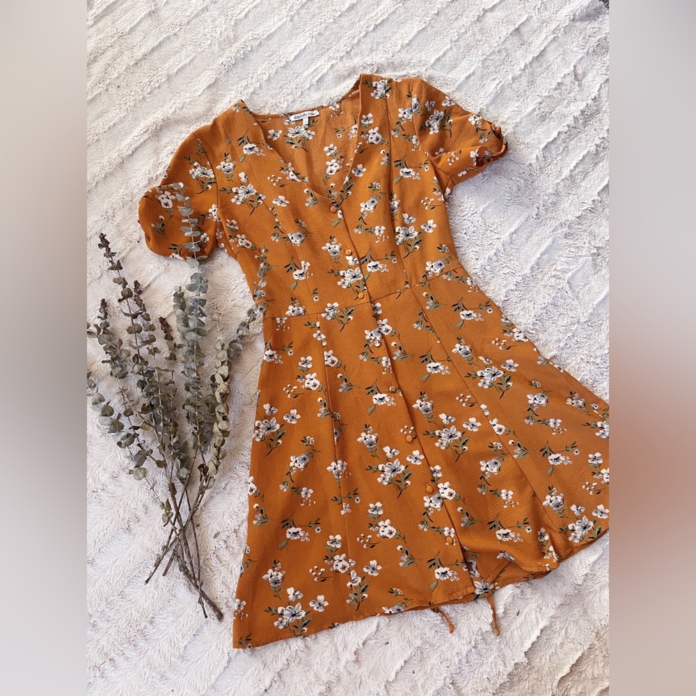 Yellow Flower Summer Dress Charlotte Russe